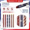 6 Pcs 4th of July Taper Candles - 10.6 Inch Patriotic Flameless Candles - Battery Operated Red White and Blue LED Candlesticks with Realistic 3D Flicker - American Flag Decor for Independence Day Table & Mantel